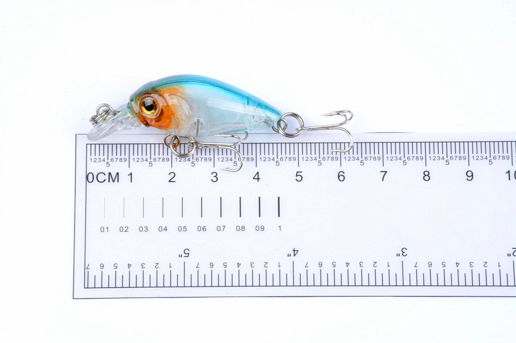 9x 4.5cm Popper Crank Bait Fishing Lure Lures Surface Tackle Saltwater 10
