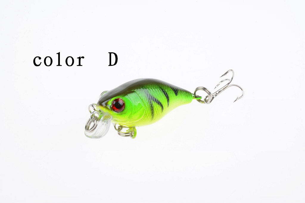 6x 4.5cm Popper Crank Bait Fishing Lure Lures Surface Tackle Saltwater 10