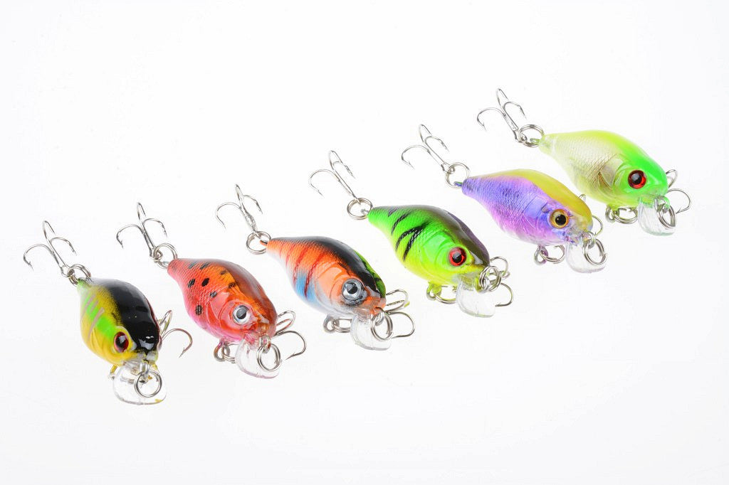 6x 4.5cm Popper Crank Bait Fishing Lure Lures Surface Tackle Saltwater 3
