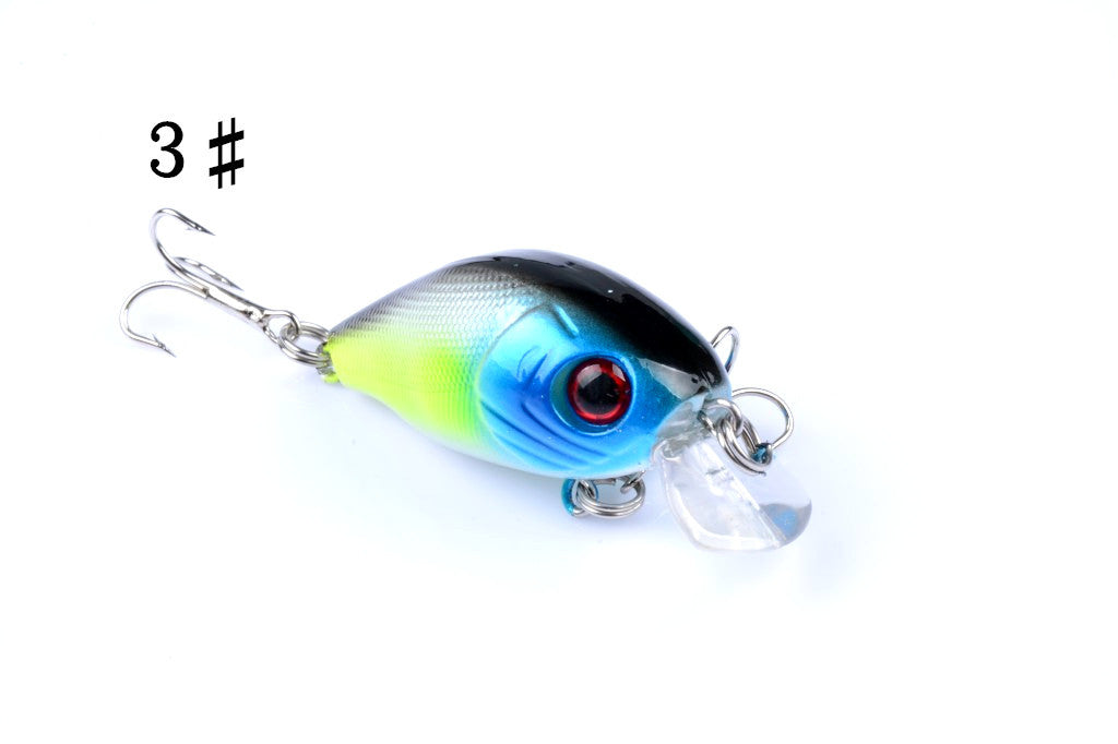 4x 5.5cm Popper Crank Bait Fishing Lure Lures Surface Tackle Saltwater 7