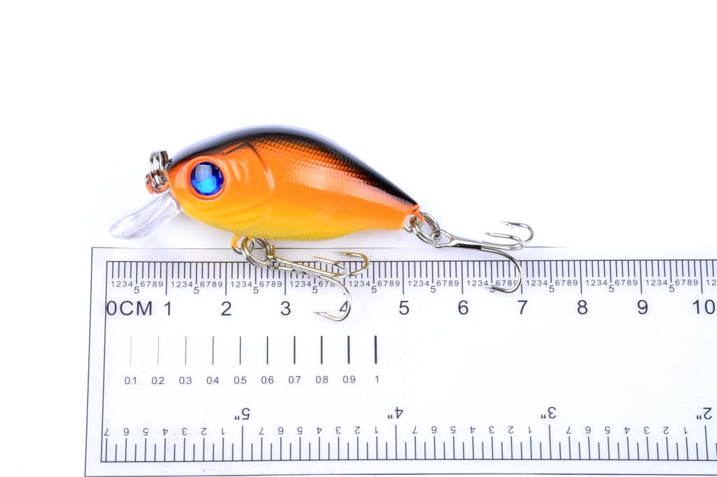 4x 5.5cm Popper Crank Bait Fishing Lure Lures Surface Tackle Saltwater 10