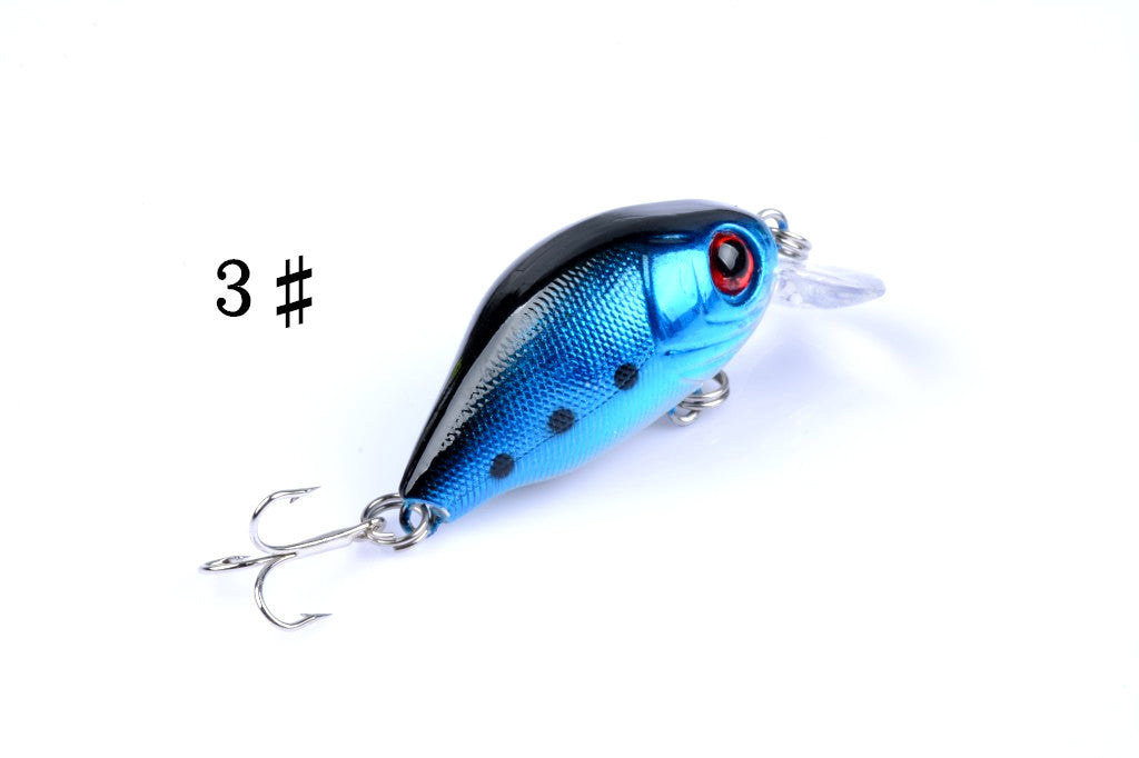 5x 5.5cm Popper Crank Bait Fishing Lure Lures Surface Tackle Saltwater 6