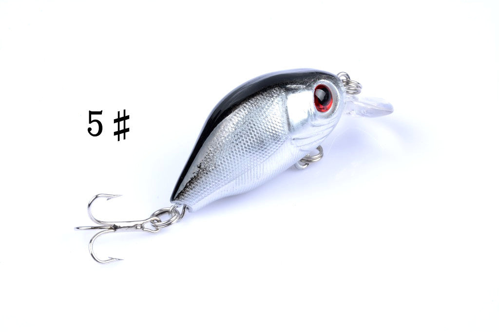 5x 5.5cm Popper Crank Bait Fishing Lure Lures Surface Tackle Saltwater 8