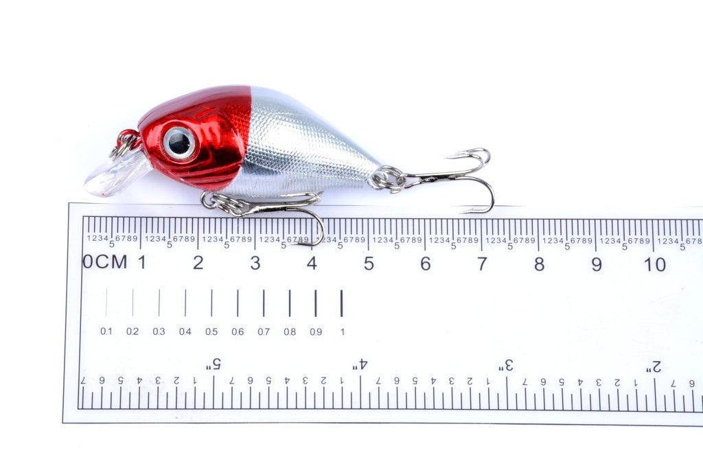 5x 5.5cm Popper Crank Bait Fishing Lure Lures Surface Tackle Saltwater 10