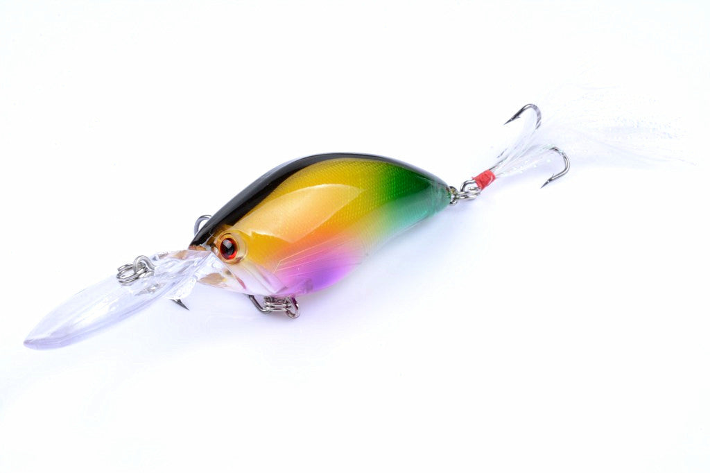 6x 11cm Popper Crank Bait Fishing Lure Lures Surface Tackle Saltwater 4