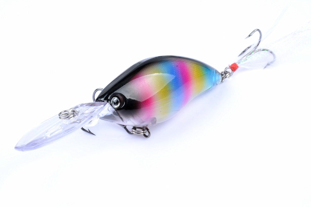 6x 11cm Popper Crank Bait Fishing Lure Lures Surface Tackle Saltwater 8