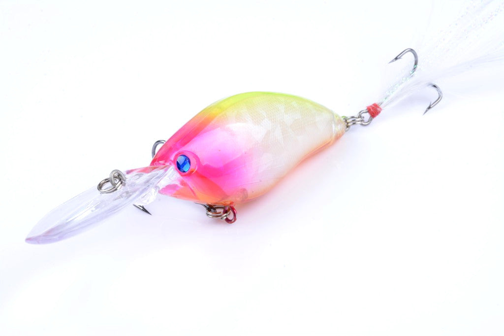 6x 11cm Popper Crank Bait Fishing Lure Lures Surface Tackle Saltwater 9