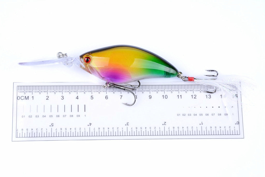 6x 11cm Popper Crank Bait Fishing Lure Lures Surface Tackle Saltwater 10