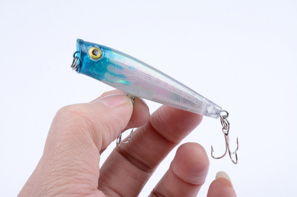 8X 6.5cm Popper Poppers Fishing Lure Lures Surface Tackle Fresh Saltwater 4