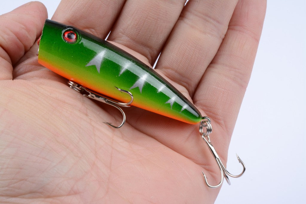 5X 7cm Popper Poppers Fishing Lure Lures Surface Tackle Fresh Saltwater 4