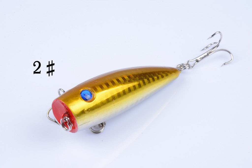5X 7cm Popper Poppers Fishing Lure Lures Surface Tackle Fresh Saltwater 6