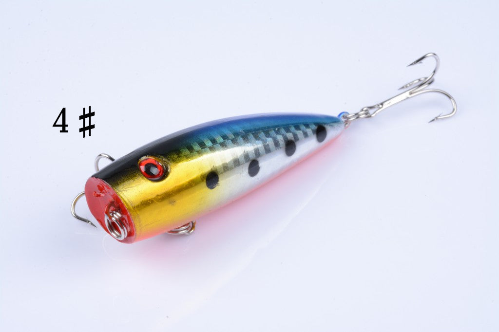 5X 7cm Popper Poppers Fishing Lure Lures Surface Tackle Fresh Saltwater 8