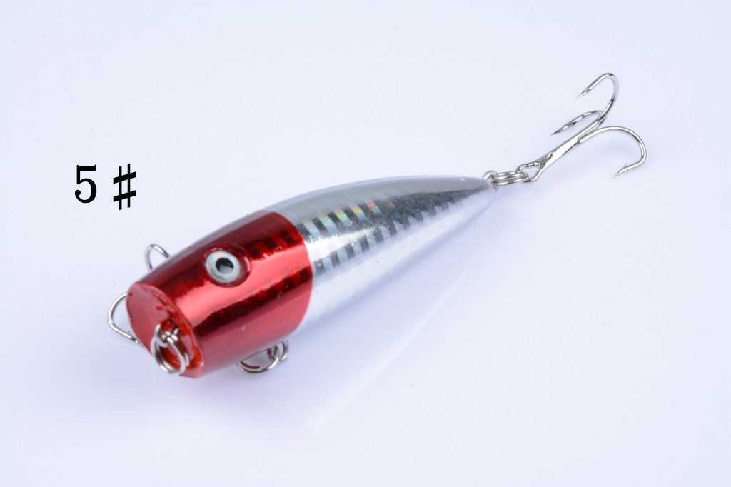 5X 7cm Popper Poppers Fishing Lure Lures Surface Tackle Fresh Saltwater 9