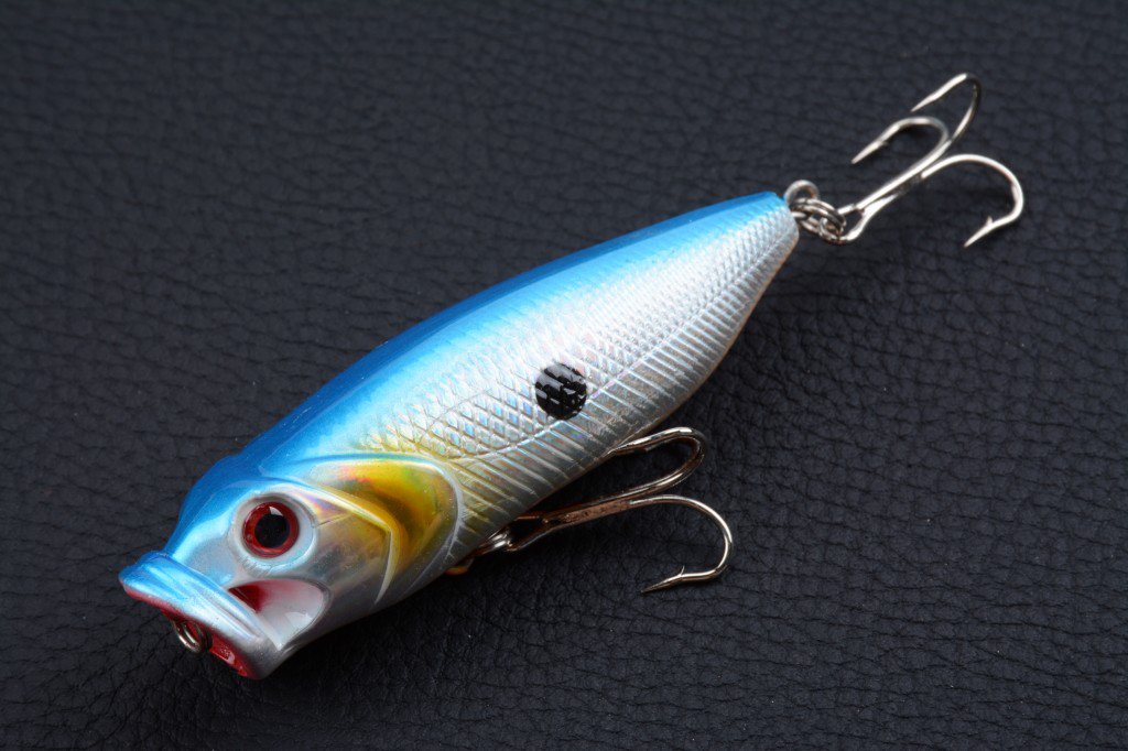 4X 8cm Popper Poppers Fishing Lure Lures Surface Tackle Fresh Saltwater 10