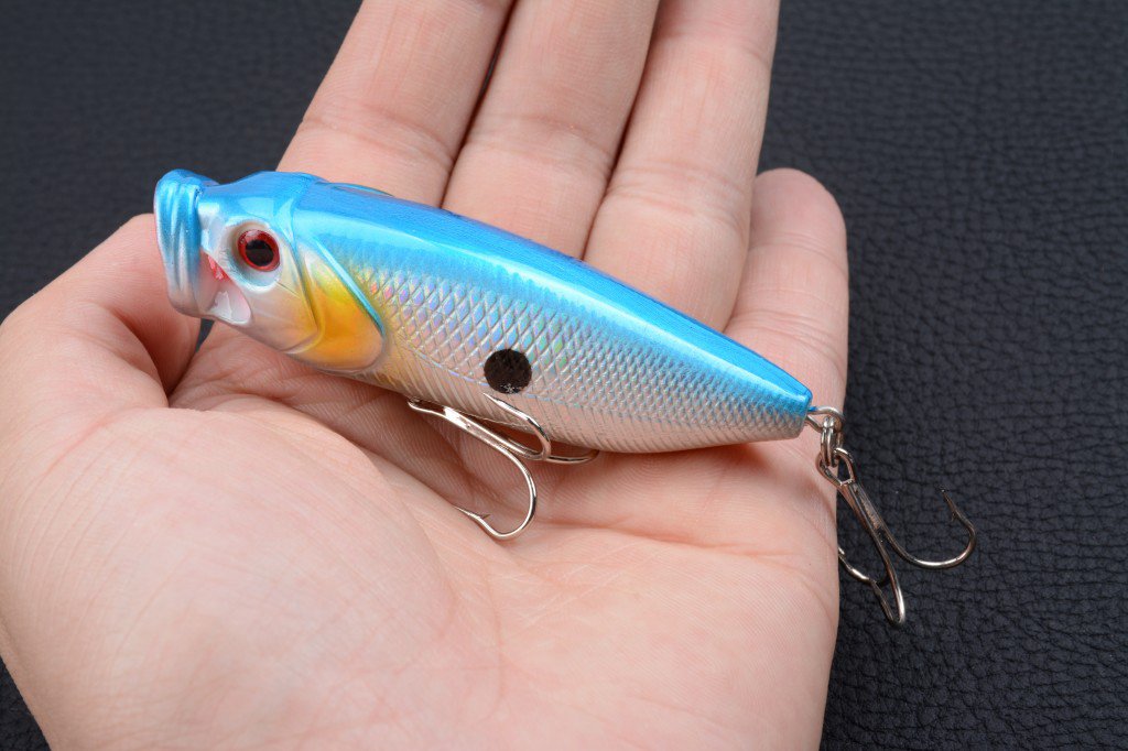 4X 8cm Popper Poppers Fishing Lure Lures Surface Tackle Fresh Saltwater 11