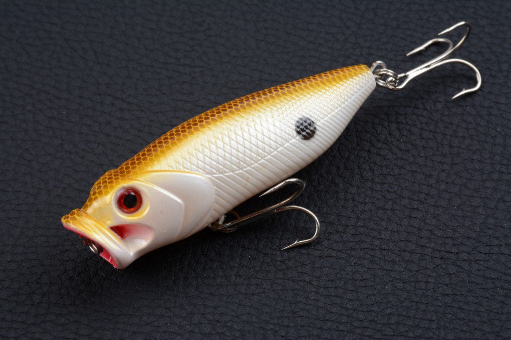 4X 8cm Popper Poppers Fishing Lure Lures Surface Tackle Fresh Saltwater 8