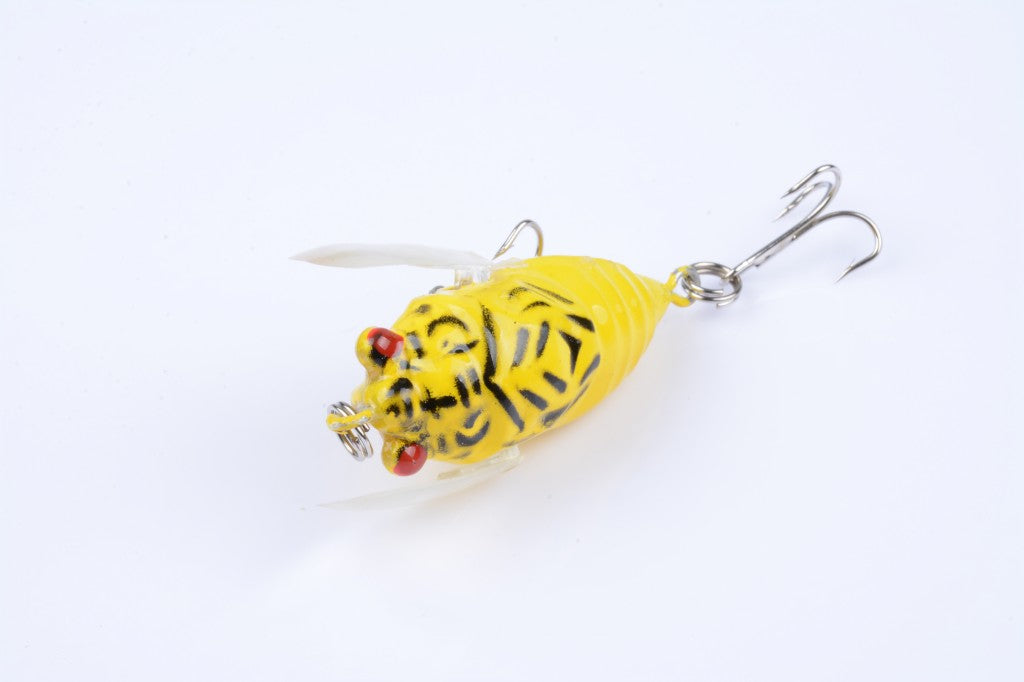 4x Popper Poppers 5cm Fishing Lure Lures Surface Tackle Fresh Saltwater 8