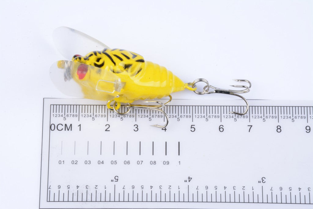 4x Popper Poppers 5cm Fishing Lure Lures Surface Tackle Fresh Saltwater 9