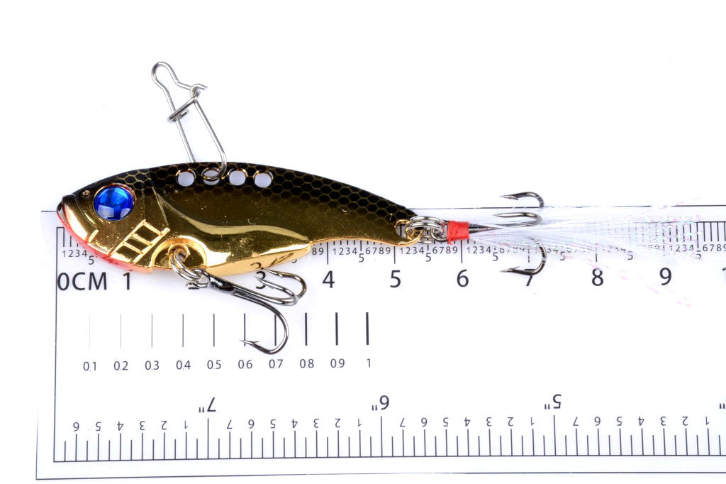 4x 5.5cm Vib Bait Fishing Lure Lures Hook Tackle Saltwater 9