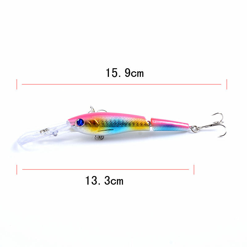 6x Popper Minnow 13.3cm Fishing Lure Lures Surface Tackle Fresh Saltwater 3