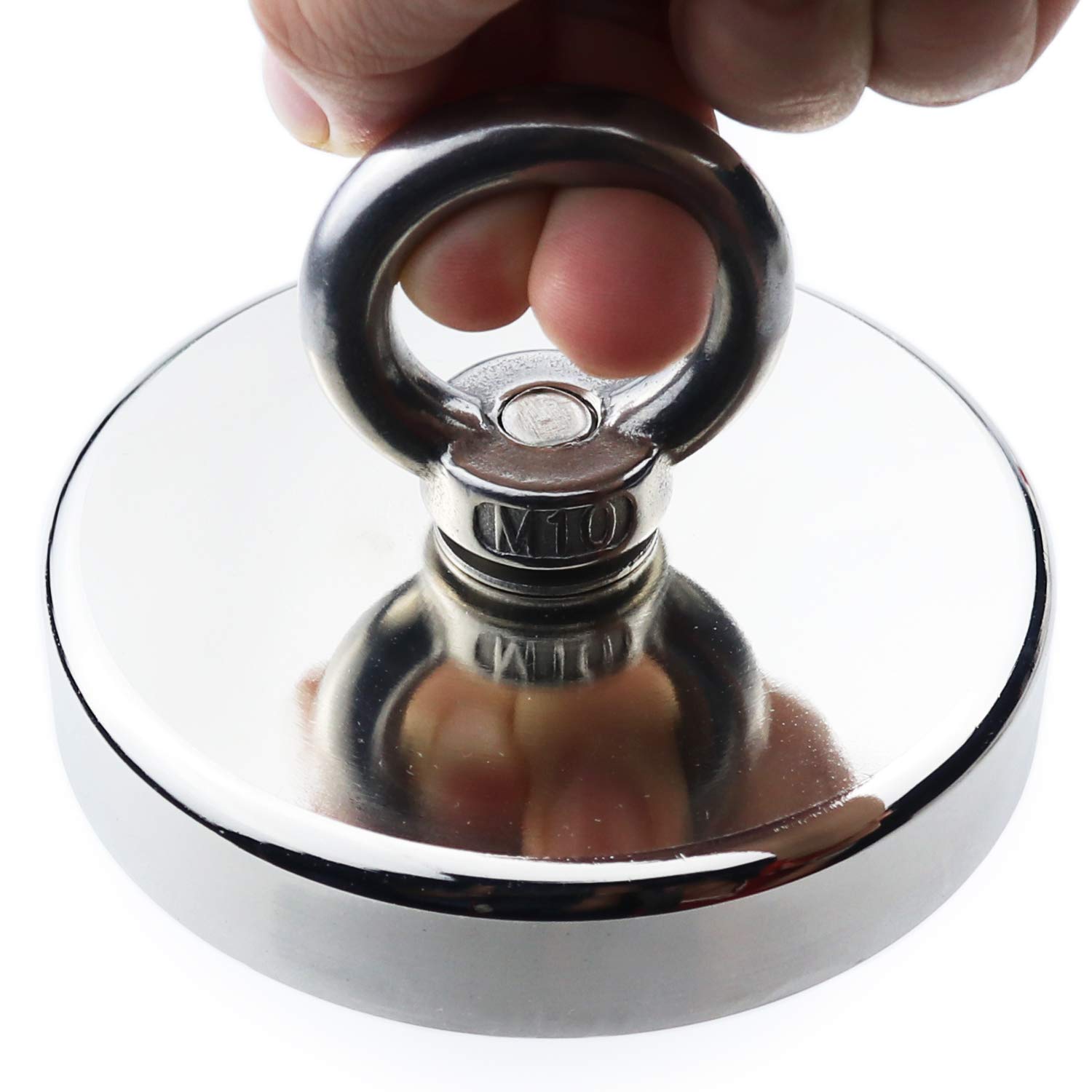 Salvage 340KG Recovery Magnet Hook Countersunk Hole Eyebolt Treasure Hunting Fishing 3