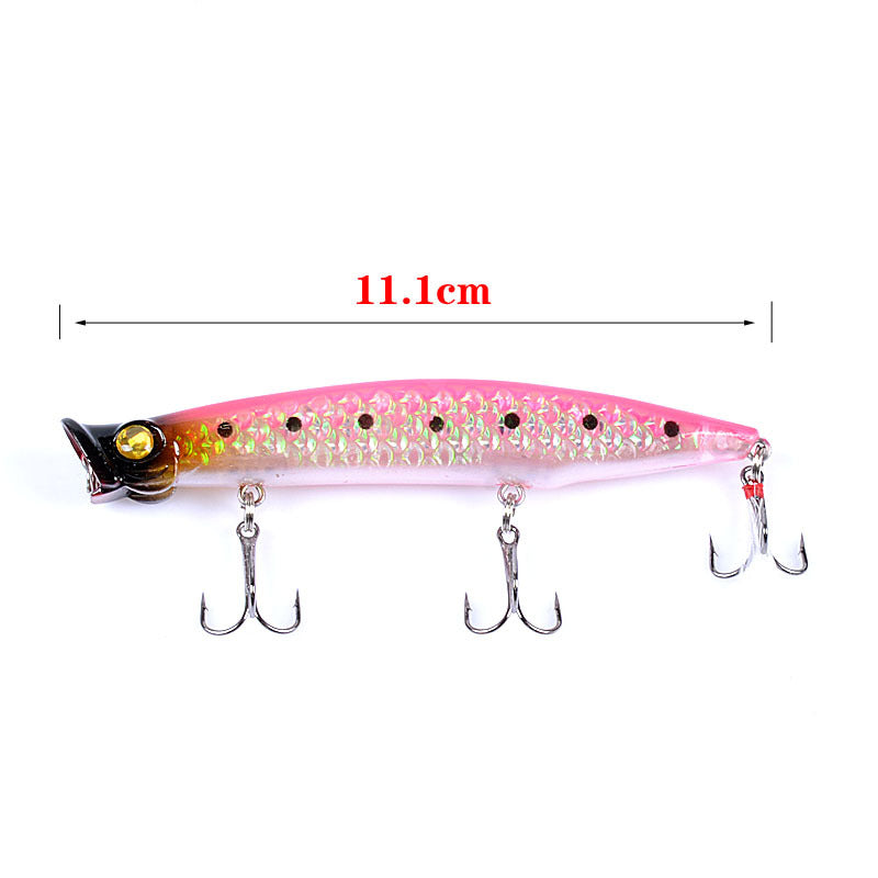 6x Popper Poppers 11.7cm Fishing Lure Lures Surface Tackle Fresh Saltwater 3