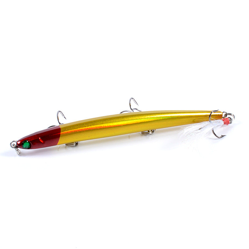 8x Popper Minnow 11.7cm Fishing Lure Lures Surface Tackle Fresh Saltwater 5
