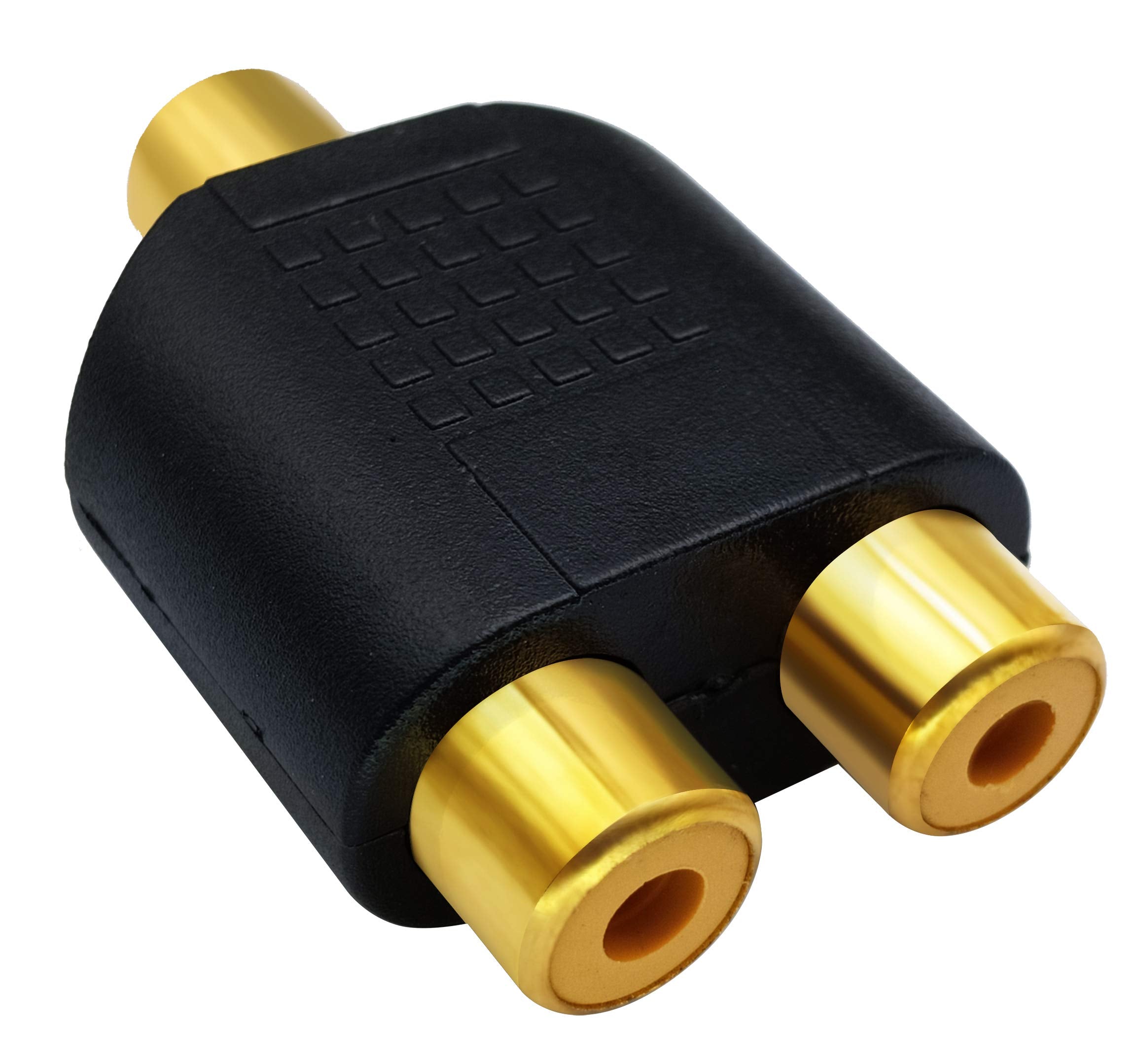 RCA Female to RCA Female Audio Splitter Adapter Connector Coupler 3
