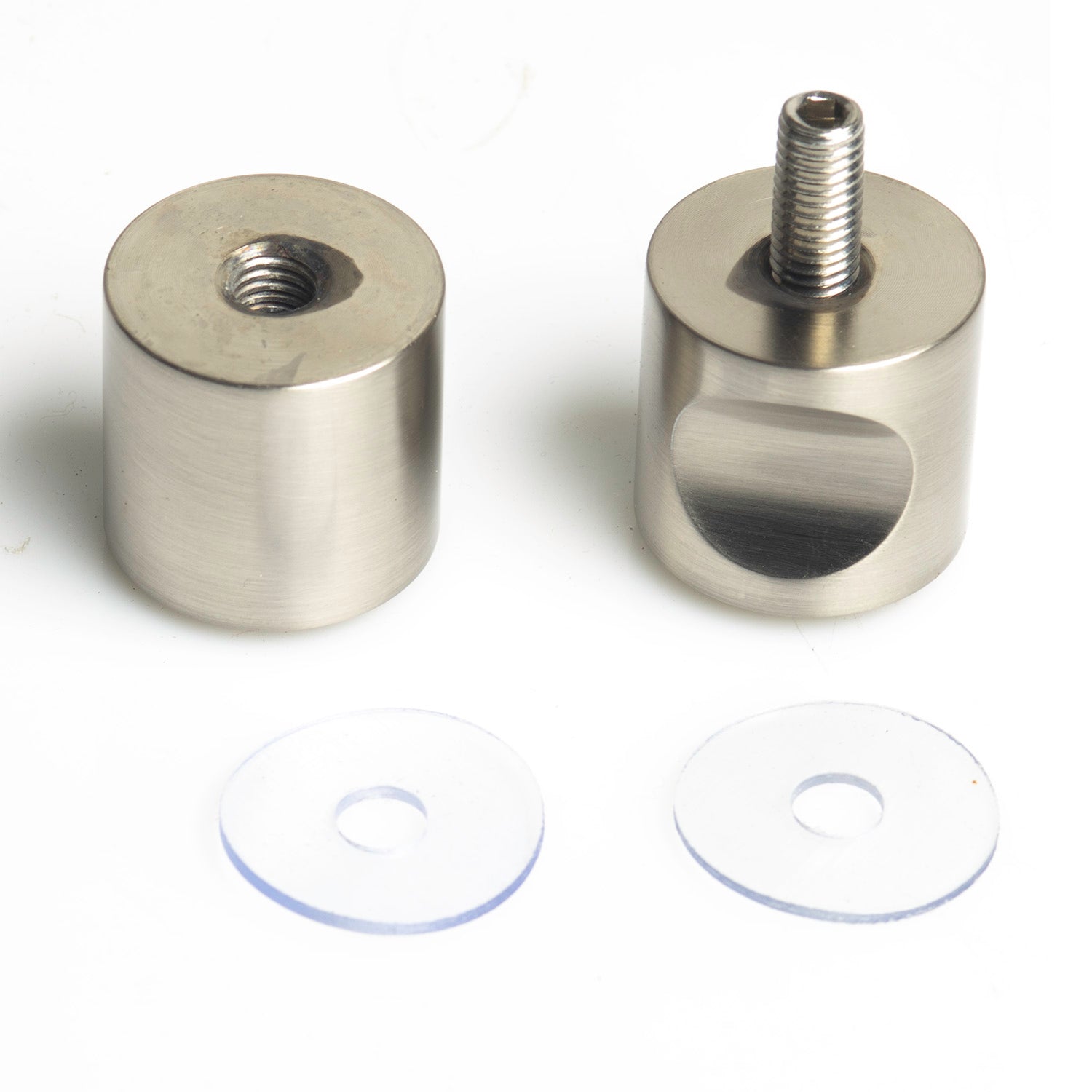 Shower Glass Door Knob Bathroom Back-to-Back Handle Pull 304 Brushed 4