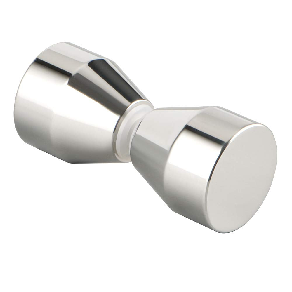 Shower Glass Door Knob Bathroom Round Back-to-Back Handle Pull 304 Brushed Nickel 3
