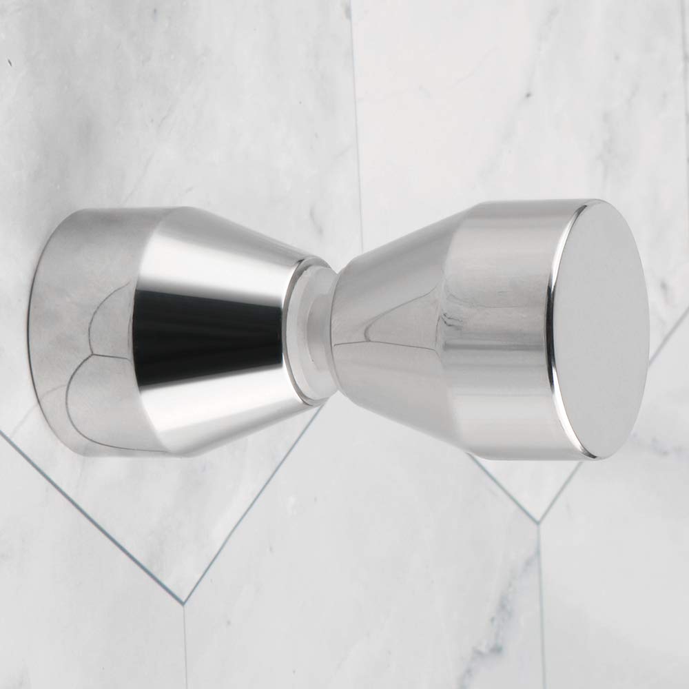Shower Glass Door Knob Bathroom Round Back-to-Back Handle Pull 304 Brushed Nickel 4