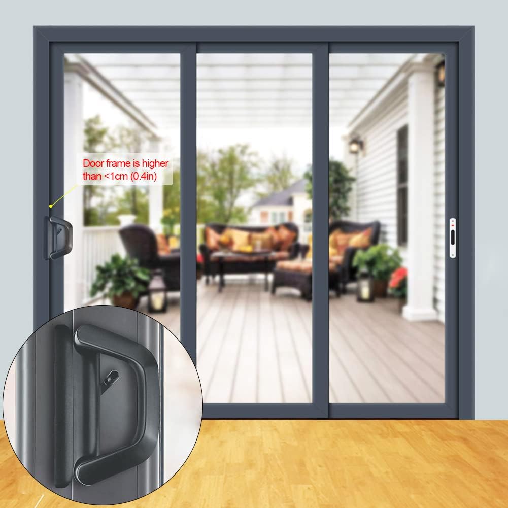 Sliding Patio Door Handle Set Mortise Lock Suitable for Sliding Glass Patio Door Black 3