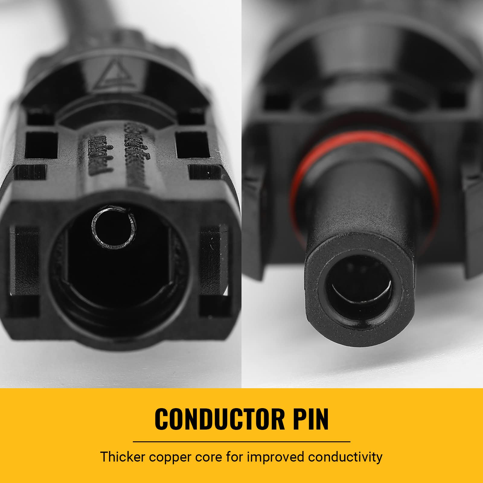 1 Pair 5 To 1 5 branch Waterproof T Branch Cable Connectors Solar PV Panel Connector Male & Female 5