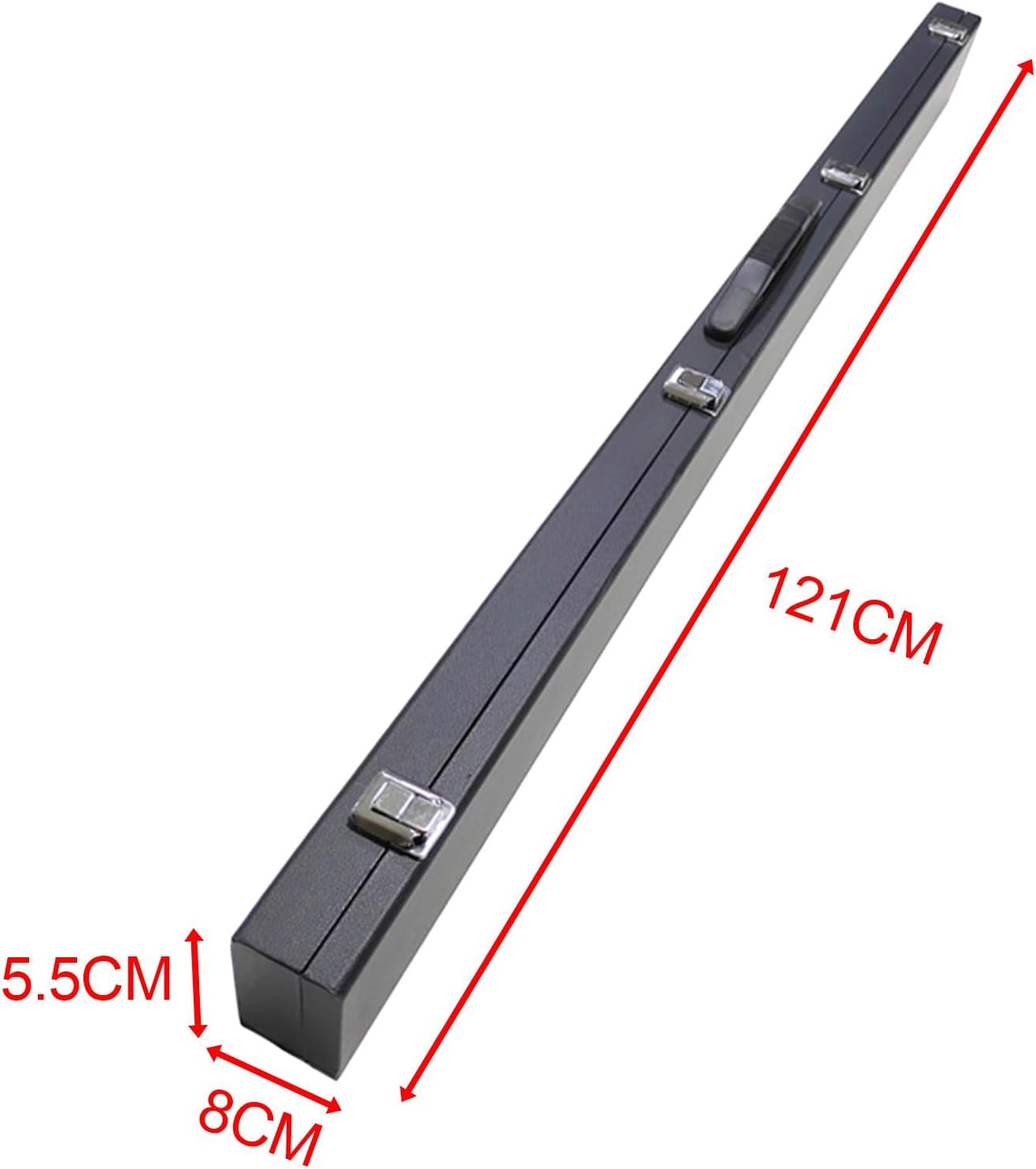 3/4 Jointed 121cm Billiards Snooker Pool Cue PU Leather Hard Case Carrying Box Organizing 5