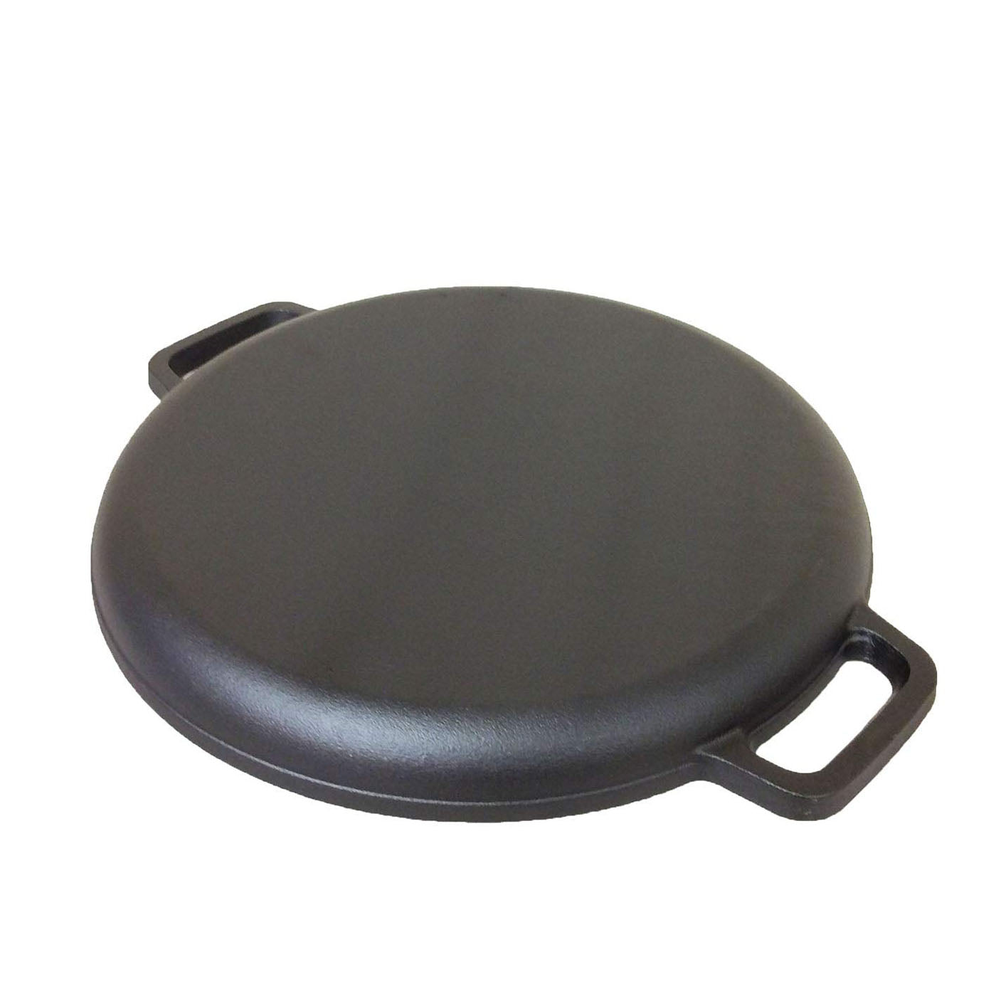 13.5" 35cm Pre-Seasoned Cast Iron Pizza Baking Pan Cooking Griddle Stove Oven Grill Campfire 5