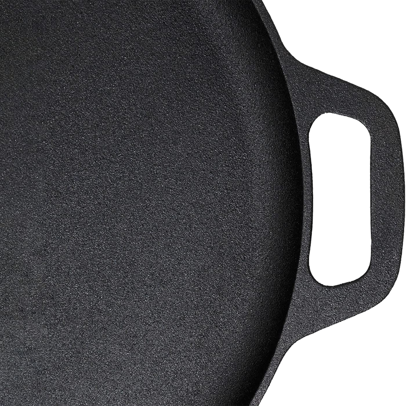 13.5" 35cm Pre-Seasoned Cast Iron Pizza Baking Pan Cooking Griddle Stove Oven Grill Campfire 6