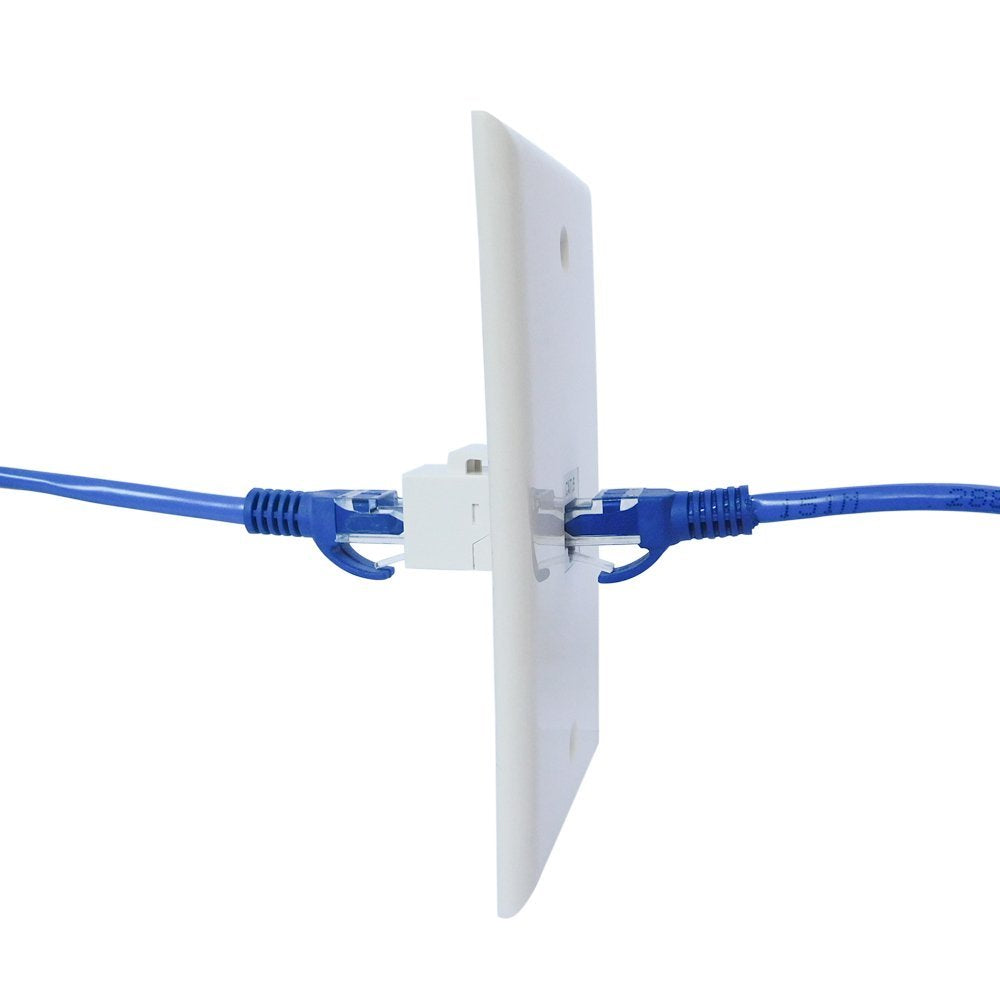 Ethernet Wall Plate 1 Port Cat6 Ethernet Cable Wall Plate Adapter 5