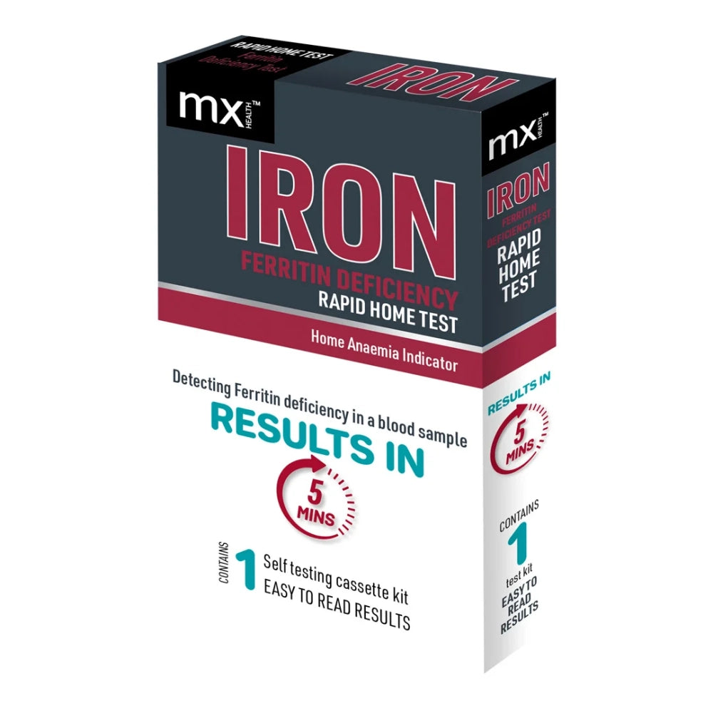 MX Health Ferritin (Iron) Test Cassette – Single Test