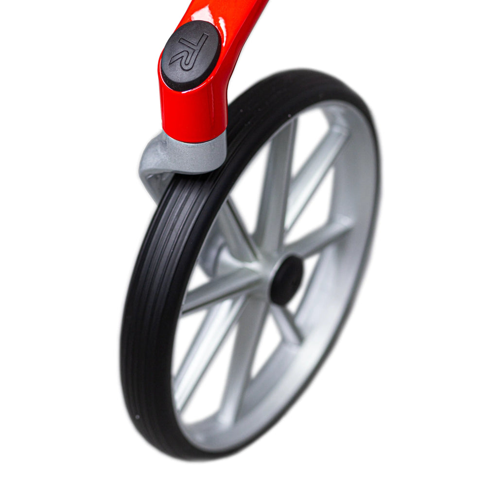 Let's Fly Mobility Rollator Wheelie Walker - Red 6