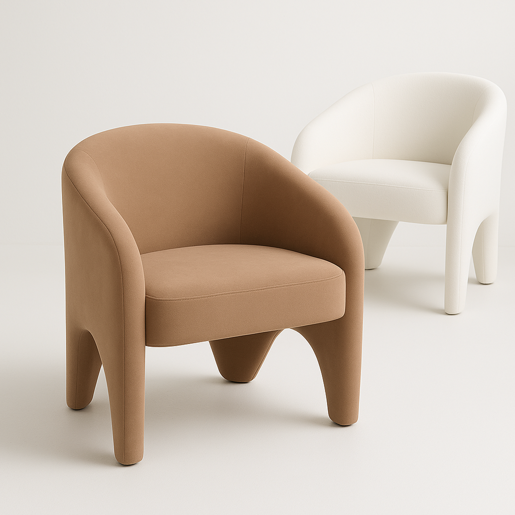 Interior Ave - Nova Sculptural Accent Chair – Velvet Chocolate 3