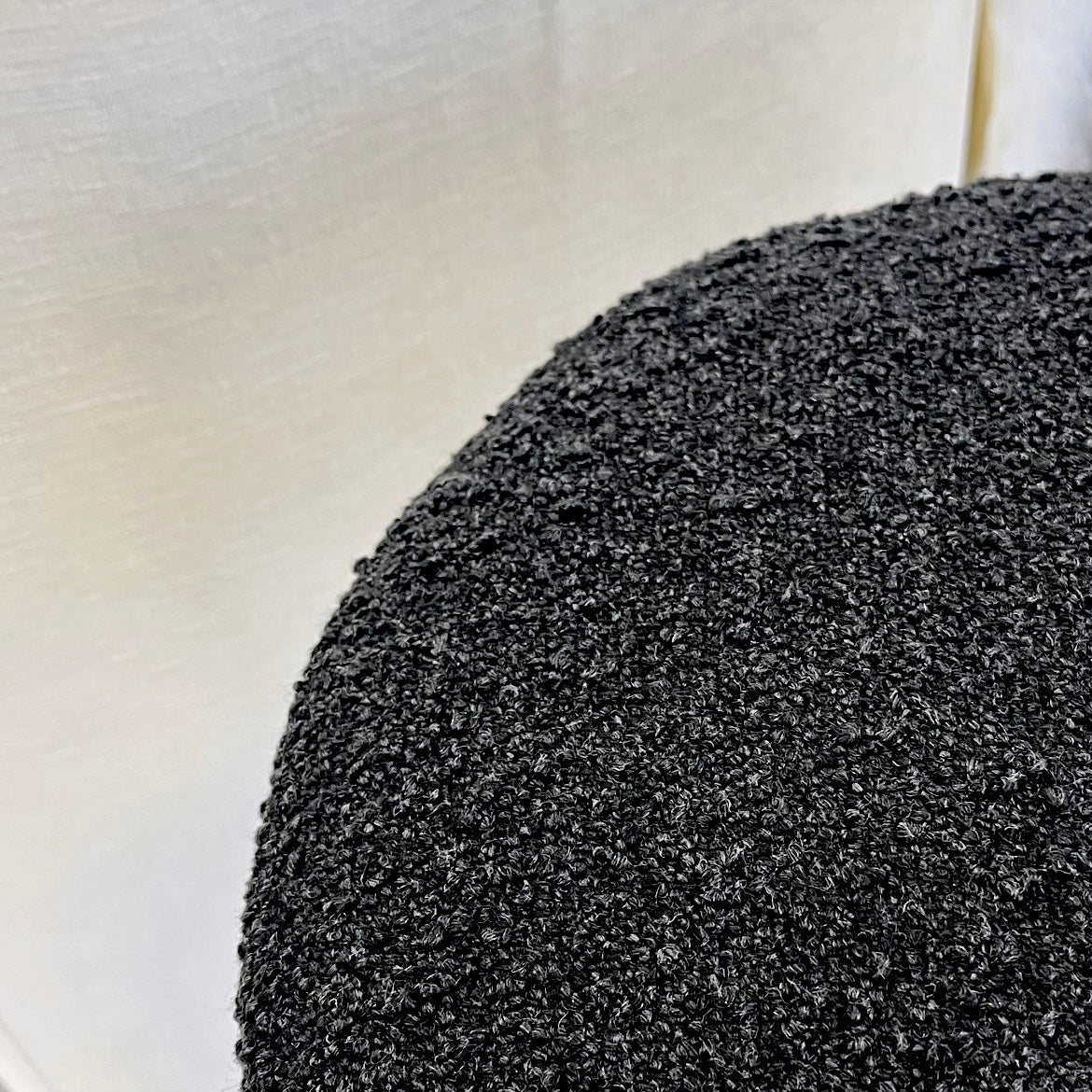 Interior Ave - Royale Black Boucle Kitchen Bar Stool 4