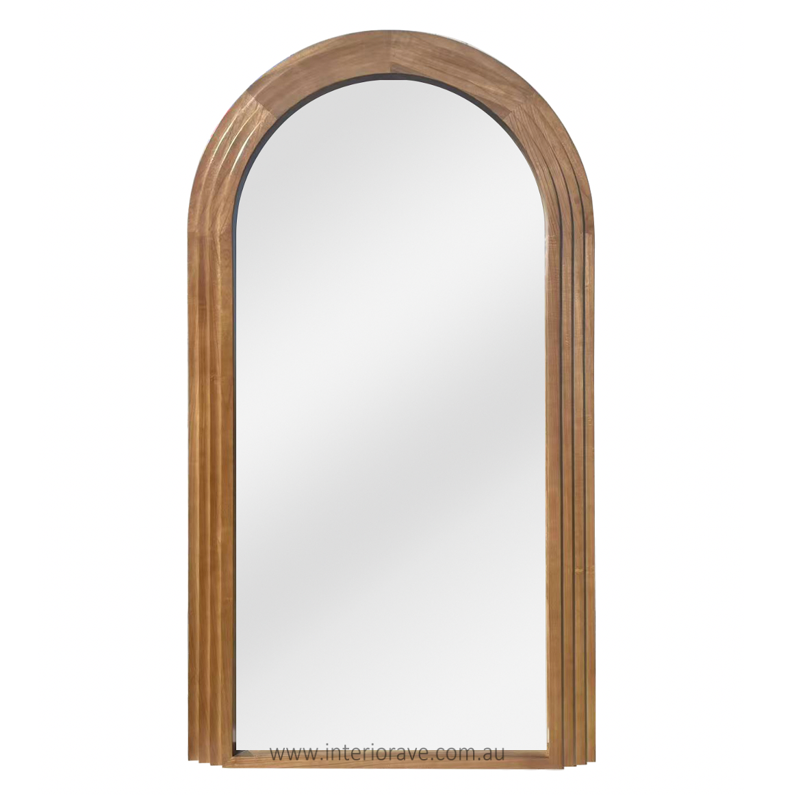 Interior Ave - Sierra Arched Step Mirror – Signature Sculptural Oak Wood Statement Piece 4