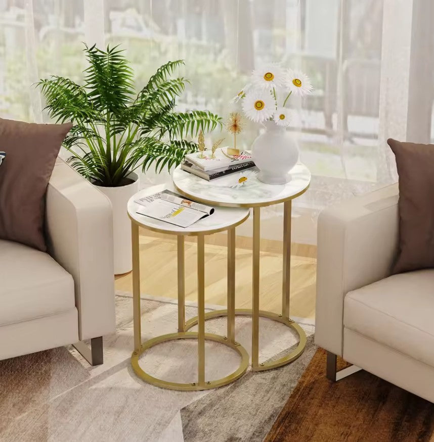 Interior Ave - Deva Gold Nested Side Table Set 3