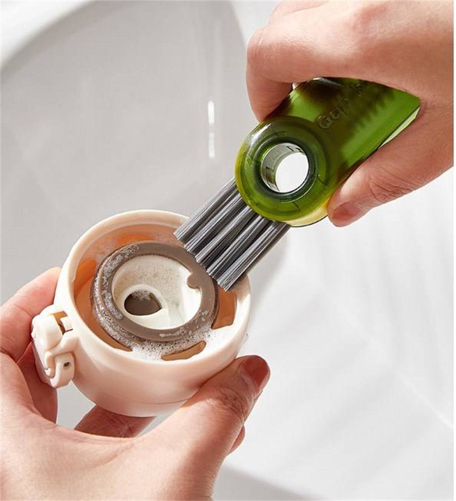 Cleanix Multi-functional Cup Cleaning Brush Bottle Nipple Cleaning Tool Three-in-one 7