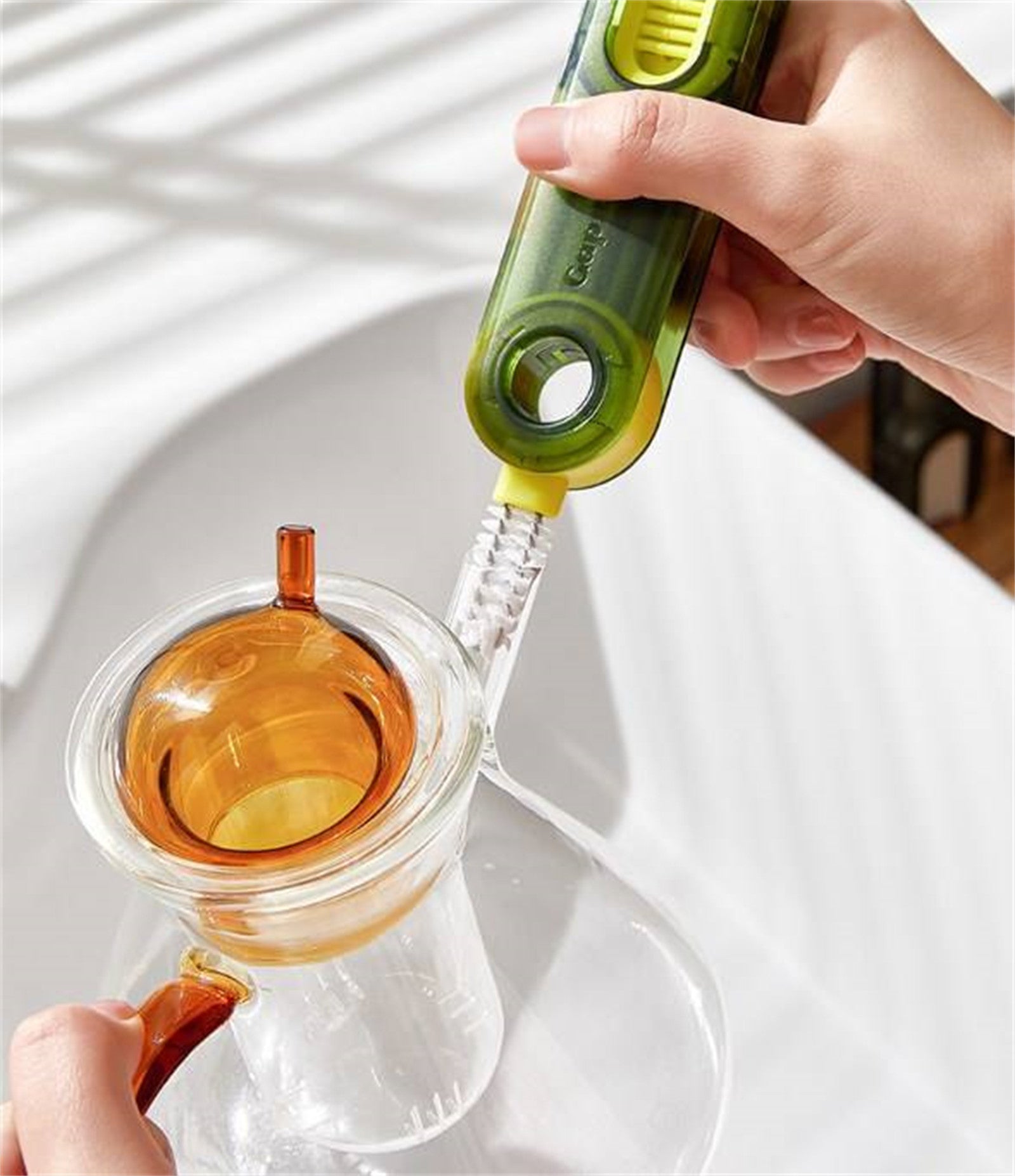 Cleanix Multi-functional Cup Cleaning Brush Bottle Nipple Cleaning Tool Three-in-one 9