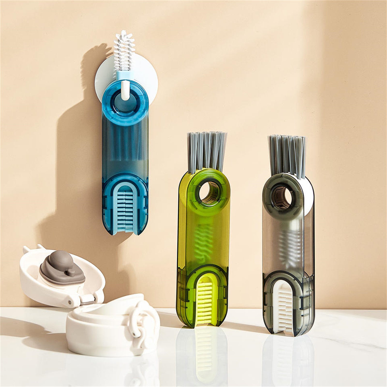 Cleanix Multi-functional Cup Cleaning Brush Bottle Nipple Cleaning Tool Three-in-one 10
