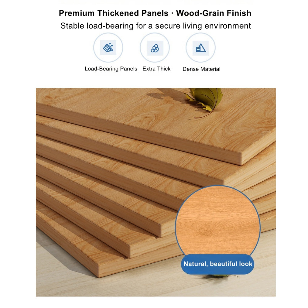 2x Bedside table pair with shelves drawers side hook modern design white 7