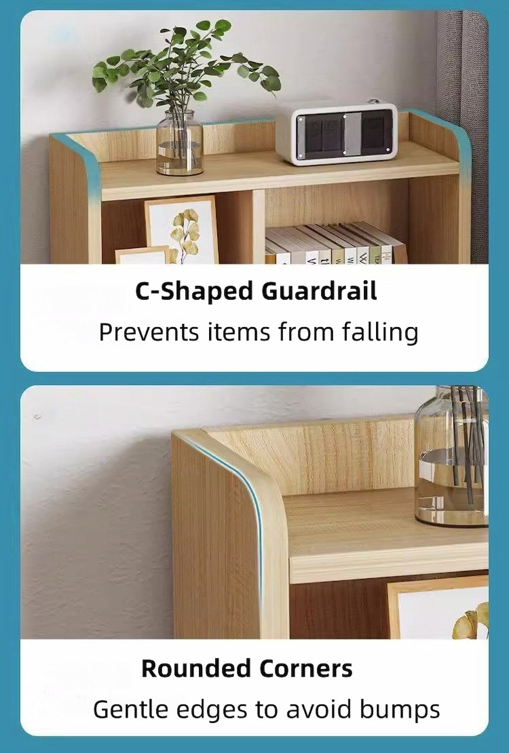 2x bedside table set wooden drawers lockable storage bedroom furniture 6