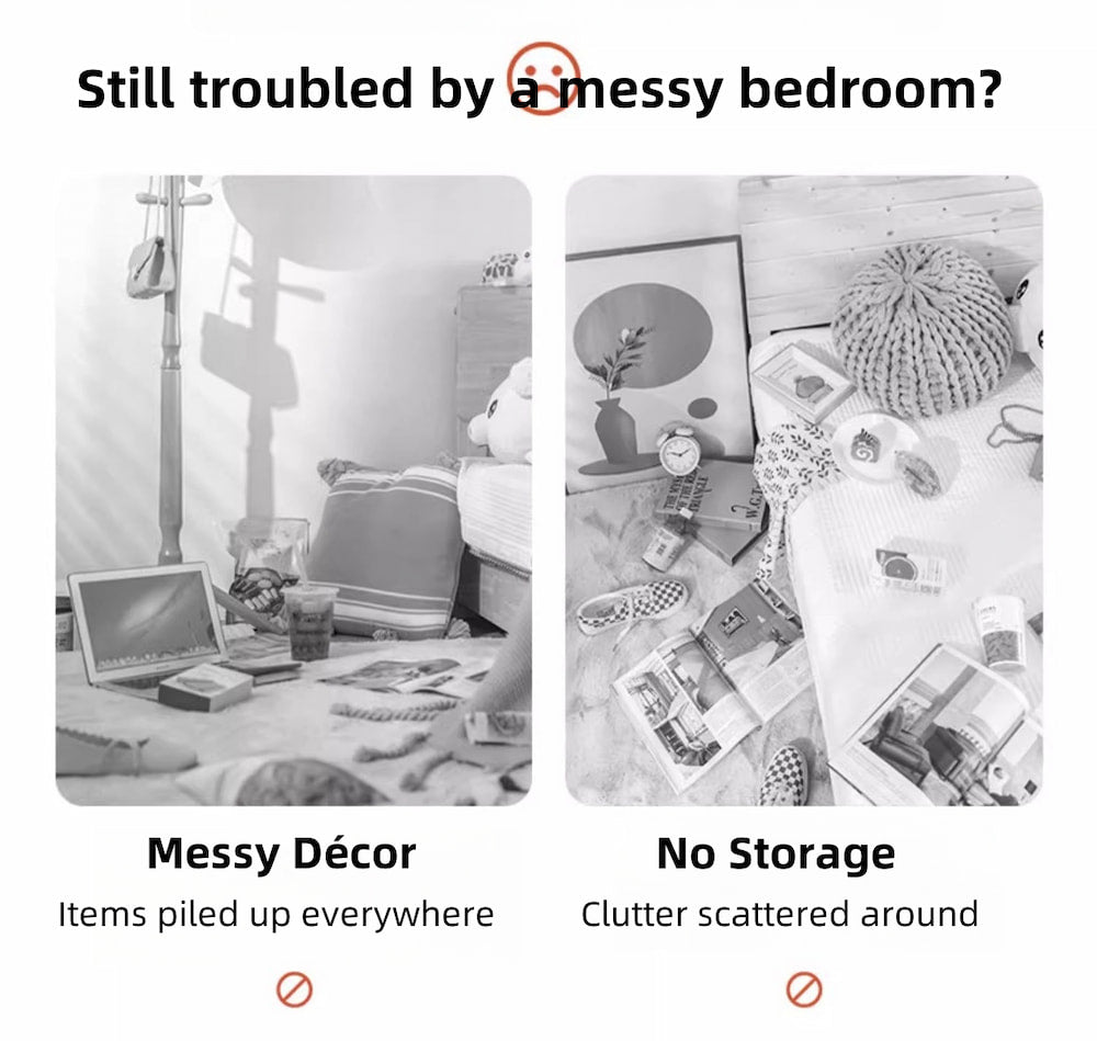 2x bedside table set wood grain drawers curved design bedroom furniture 3