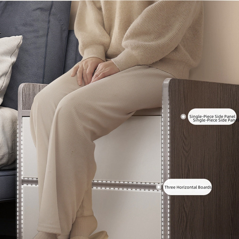 2x Modern bedside table with drawers, minimalist design, bedroom furniture 8